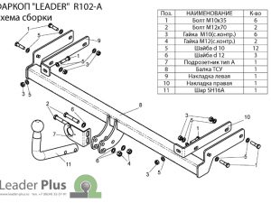 ТСУ для RENAULT CLIO SYMBOL (седан) 2002-2008