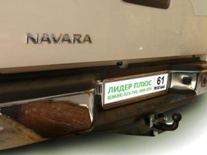 ТСУ для NISSAN NAVARA Double Cab (D40) (со ступенькой) 2005-...